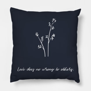 Love - Floral Christian Design Pillow