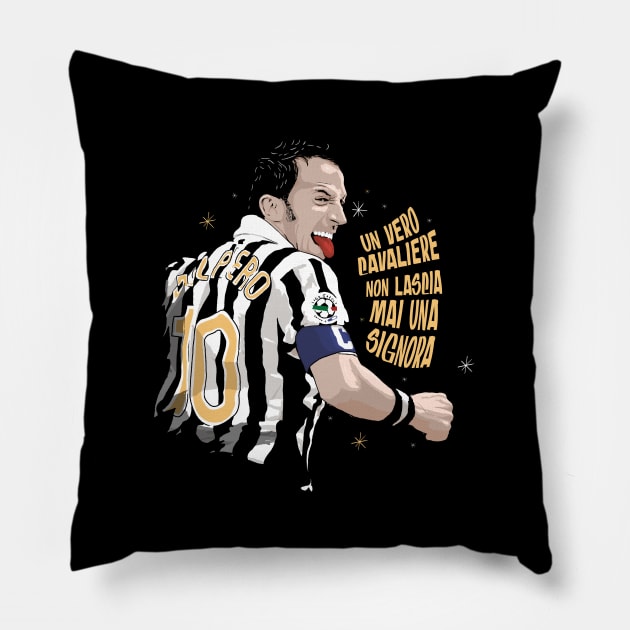 Alessandro Del Piero Pillow by CLUB SOCIAL ENTENDIDOS