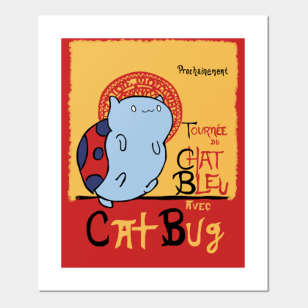 Le Chat Bleu Le Chat Noir Posters And Art Prints Teepublic