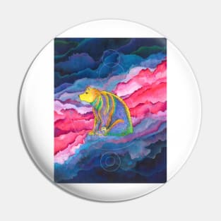 Cosmic trippy rainbow bear astral projection inspired Pin