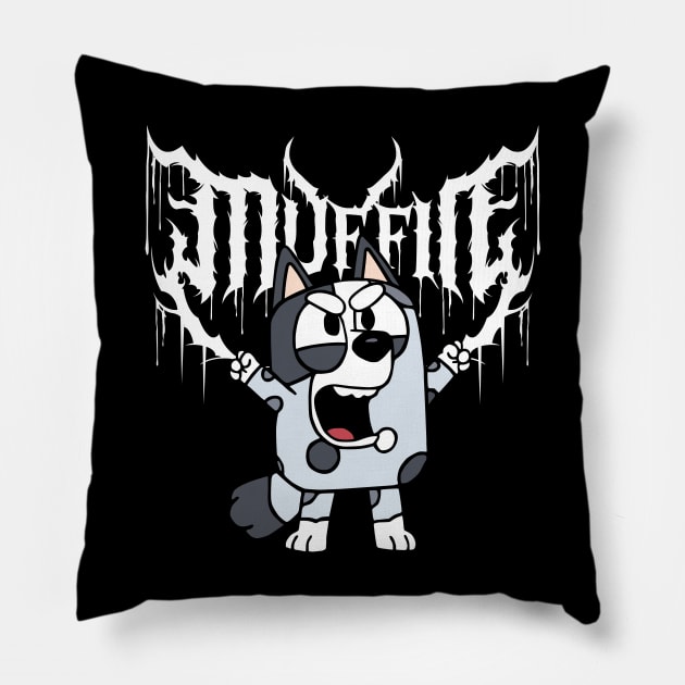 Bluey Muffin Metal Pillow by Kuturupiah