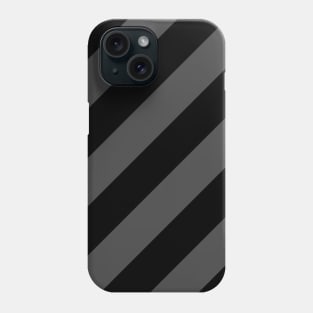 Black and Transparent Stripes Phone Case