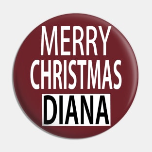 Merry Christmas Diana Pin