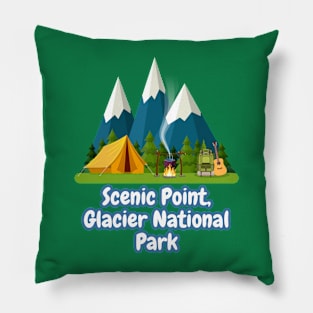 Scenic Point, Glacier National Park Pillow