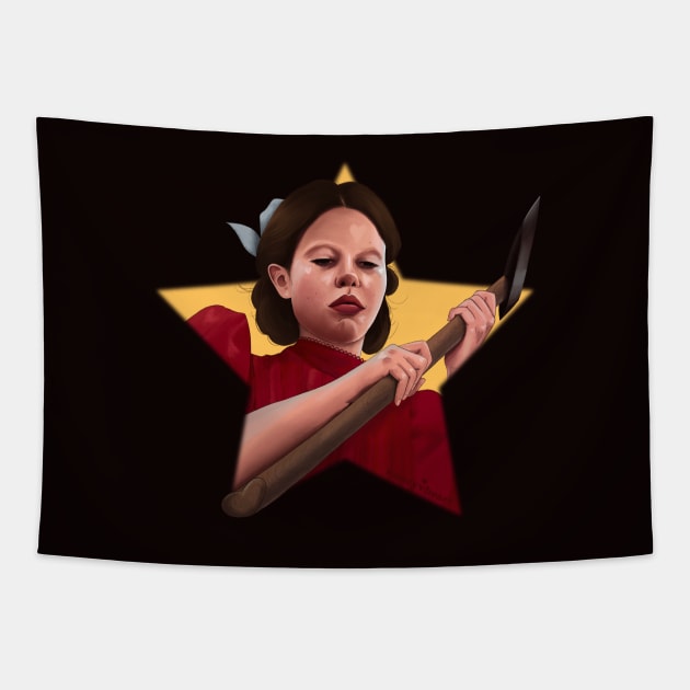 I’m a Star Mia Goth Tapestry by thelamehuman