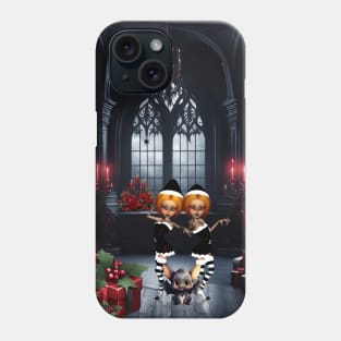 The little dark elves celebrate Christmas Phone Case