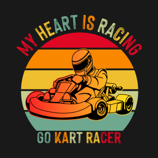 Vintage Kart Racing Go-Kart Racer T-Shirt