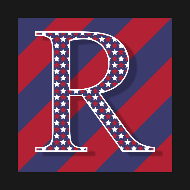 Old Glory Letter R by ArtticArlo