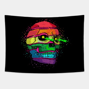 Rainbow LGBT Skull Tapestry