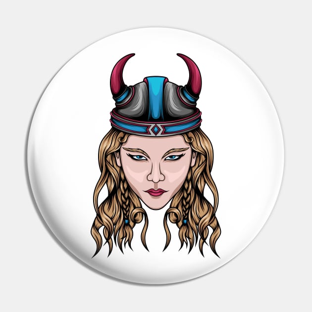 Viking girl Pin by JagatKreasi