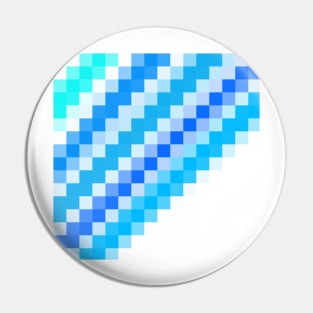 Blue pixel wave Pin