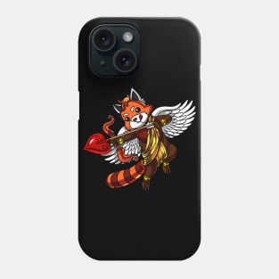 Red Panda Bear Cupid Phone Case