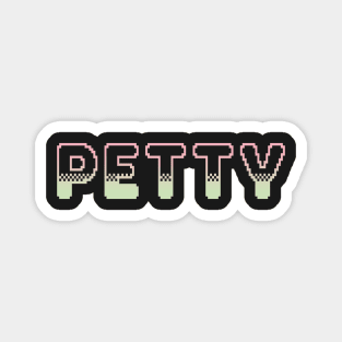 Petty Classic Video Game Graphic Lime Peach Gradient Magnet
