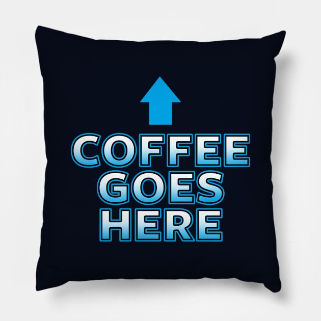 Funny Coffee Lover Slogan For Coffee Caffeine Addicts Pillow by BoggsNicolas