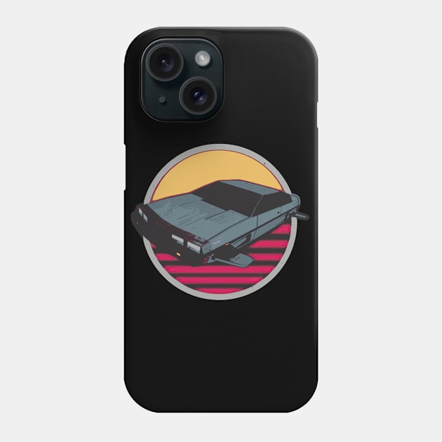 Flying Delorean Vectorised Phone Case by Marian87