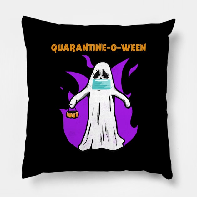 Quarantine-o-ween Halloween 2020 Pillow by Live Together