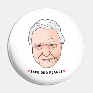 Planet Attenborough Pin