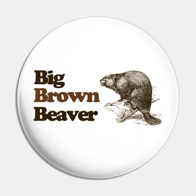 Big Brown Beaver - Vintage / Retro Scouter Scouts Leader Pin by EmilyBickell