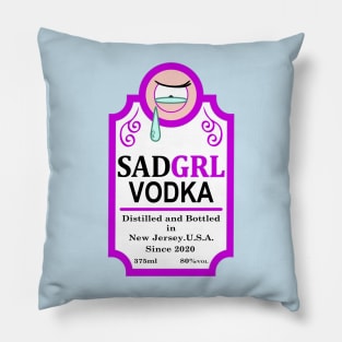 Sad Girl Vodka Pillow