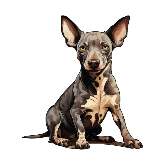 Hairless Terrier Dog Illustration by whyitsme