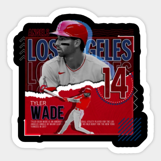 Tyler Wade Baseball Paper Poster Angels - Tyler Wade - Sticker