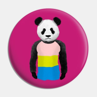 Pansexual Pride flag Panda Pin