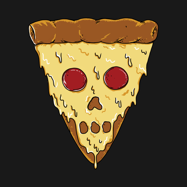 Pizza Skull by coffeeman