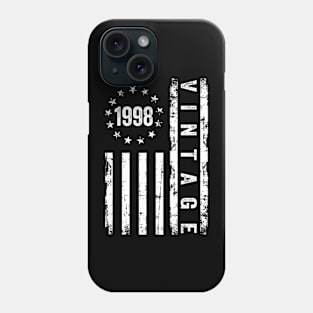 26 Years Old Gifts Vintage 1998 American Flag 26th Birthday Phone Case