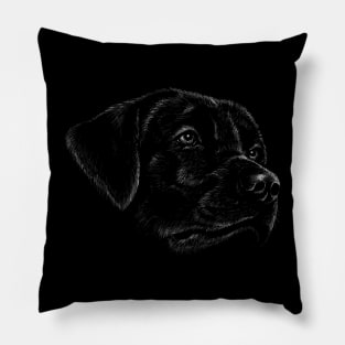 Dog Silhouette Pillow