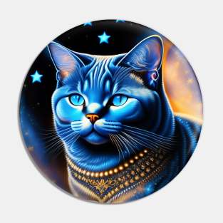 Witchy British Shorthair Pin