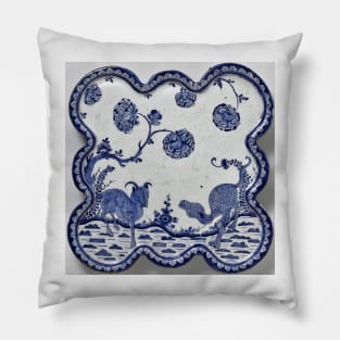 Blue Tilework Pillow