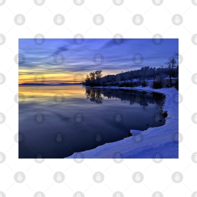 The Shoreline on An Early Spring Evening on a Northern Canadian Lake by Ric1926