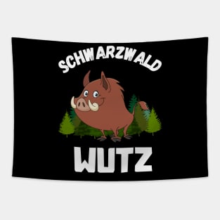 Schwarzwald Wutz lustiges Wildschwein Schwäbisch Tapestry