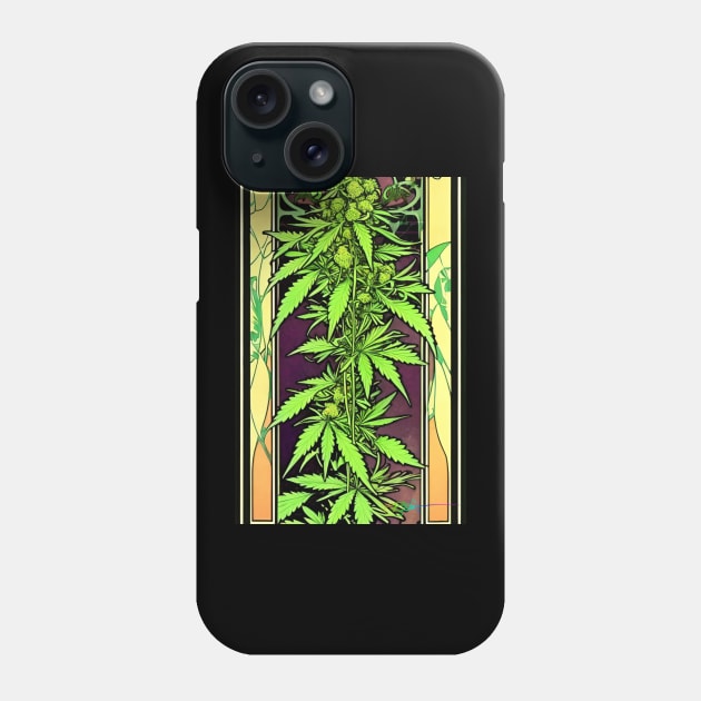 Vintage Cannabis Dreams 7 Phone Case by Benito Del Ray