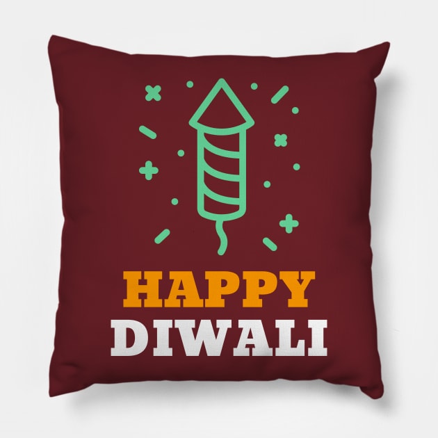 Happy Diwali Pillow by cacostadesign