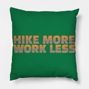 Hiking t-shirt designs Pillow