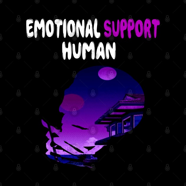 Emotional Support Human - Japanese Vaporwave Aesthetic by Rare Aesthetic