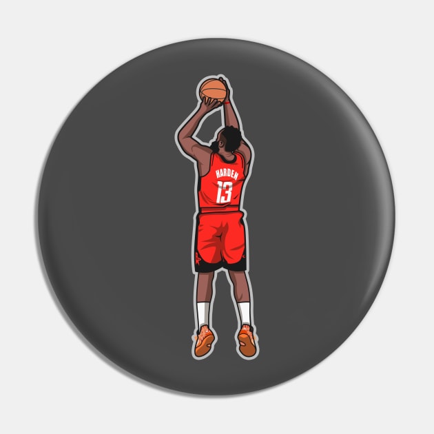 James harden Cartoon Style Pin by ray1007