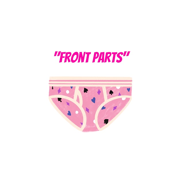 RWQ "Front Parts" underwear alternative design by ReallyWeirdQuestionPodcast