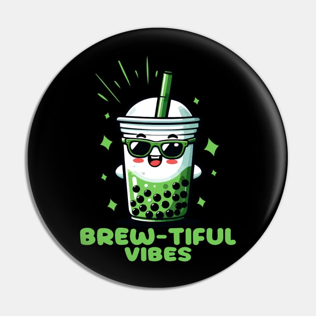Brew-tiful Vibes: My Boba Green Tea Obsession Pin by chems eddine