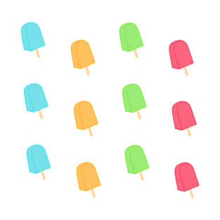 Cute colorful popsicles sticker pack T-Shirt