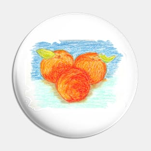 Apricots still life Pin