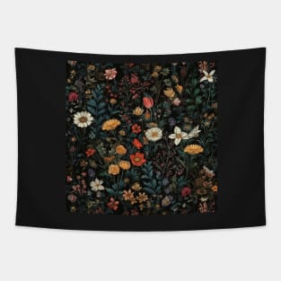 The coastal garden by night Tapestry