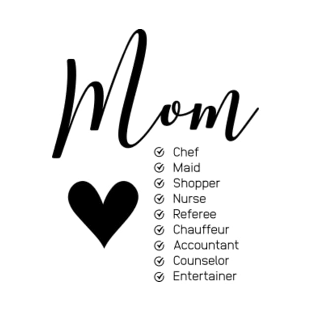 Mom Definitions - Mother's Day Funny Gift by Diogo Calheiros