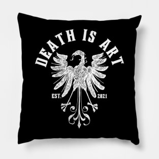 Death is Art Crest V.2 Pillow