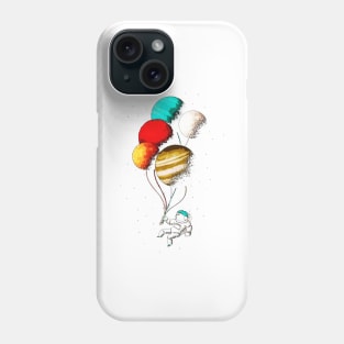 Astronaut balloons Phone Case