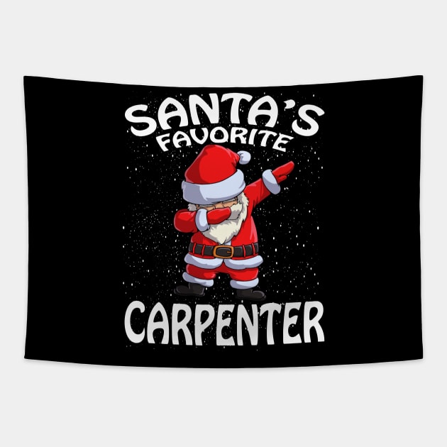 Santas Favorite Carpenter Christmas Tapestry by intelus