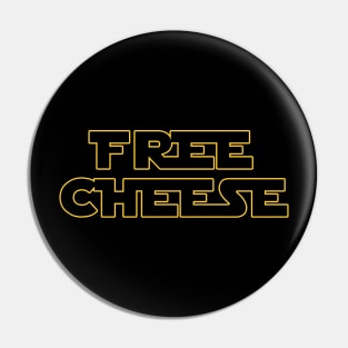 Free Cheese Black Pin