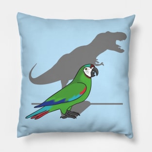 t-rex severe macaw Pillow