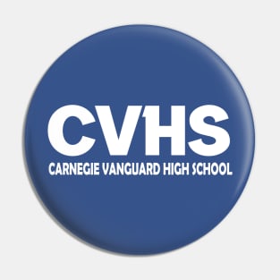 CVHS Carnegie Vanguard HS in White lettering Pin